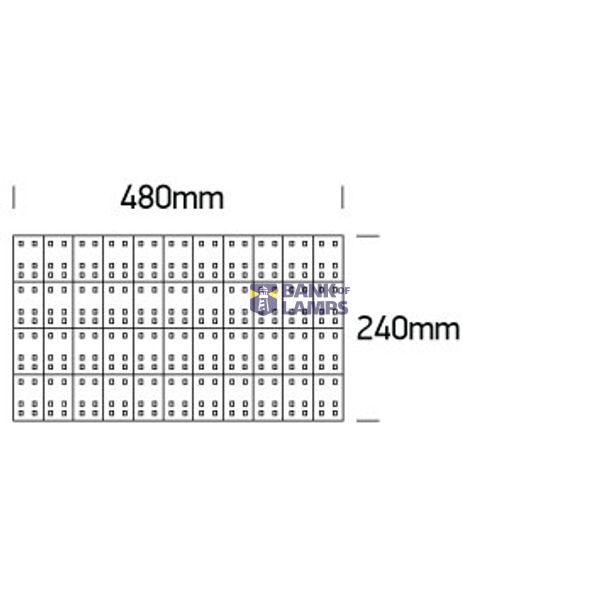 FLEX TILE 24V DC RGBW 24W IP20 240x480mm image 4