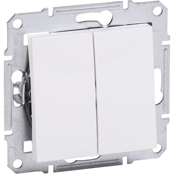 Asfora, candlestick connector, frameless, white image 1