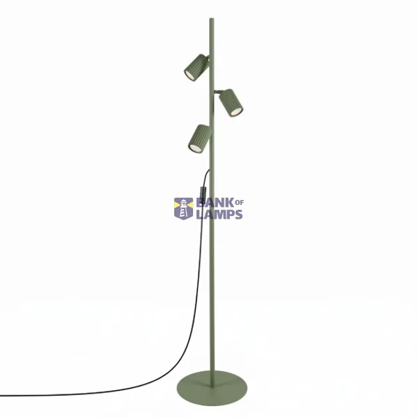 Floor lamp KARBON 3 olive green image 1