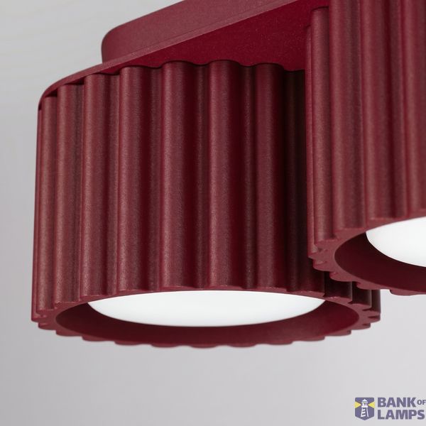 Ceiling lamp AURA 3 burgundy Gx53 image 2