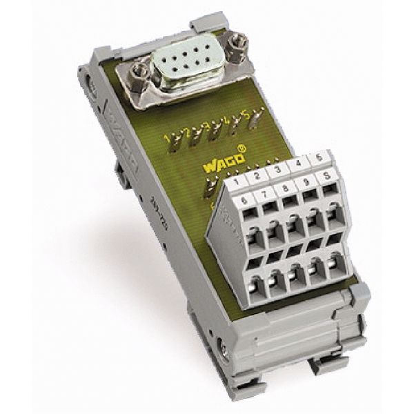 Interface module with solder pin Female connector image 1