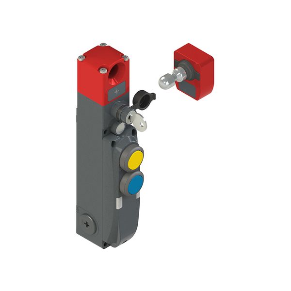 NG series safety switch with lock and integrated control devices, with actuator image 1