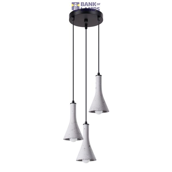 HANGING LAMP REA 3P CONCRETE E14 3X12W IP20 image 3