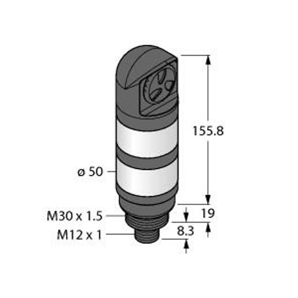 LED Signal Light Tower Light   TL50GRALS3Q image 1