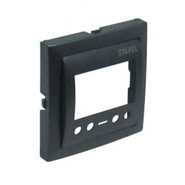 COVER PLATE F/MULTIF CHRONOTHERMOSTAT MAT BK image 1