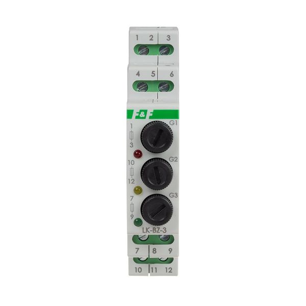 Indicator lamp, three-phase with triple fuse module, colors: red-yellow-green image 4