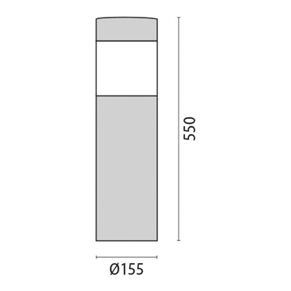 KHA 5/AL LED 15W 4000K 96 ANTHRACITE image 10