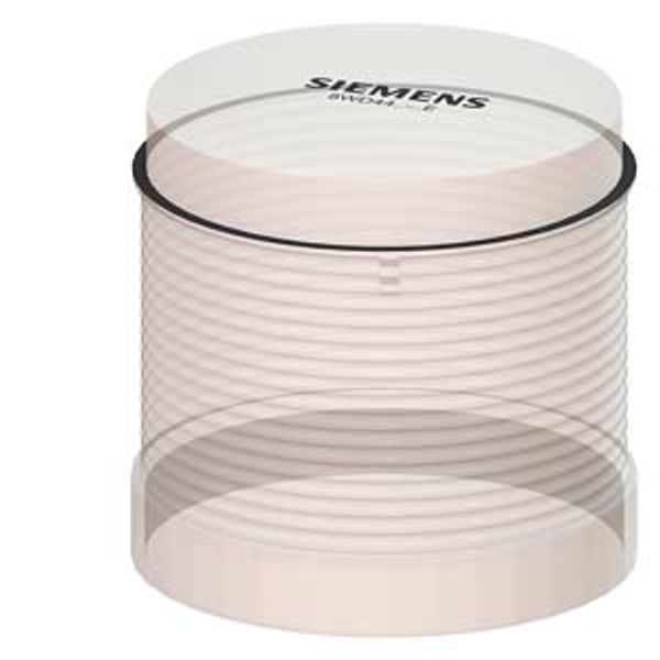 Rotating light element, with integrated LED, clear, 24 V AC/DC, diameter 70 mm image 1