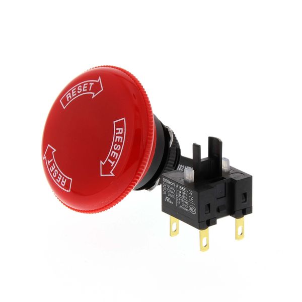 Emergency stop switch, non-illuminated, 40mm dia, push-lock/turn-reset A16E7011D image 3
