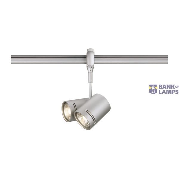 BIMA 2 lamp head for EASYTEC II, silver-grey, 2x GU10, max. 2x 50W image 1