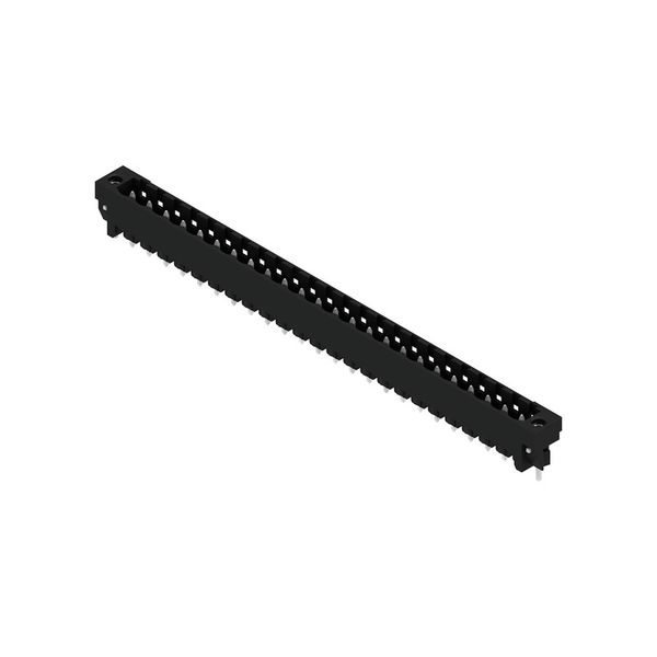 PCB plug-in connector, male header, Solder flange, THT/THR solder connection, 5.08 mm, Number of poles: 24, 180°, Solder pin length (l): 3.2 mm, tinned, black, Box image 2