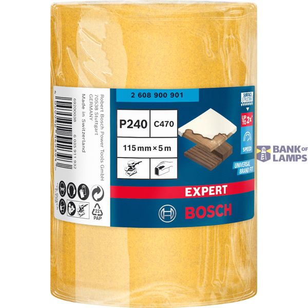 EXPERT C47 Sandpaper Roll for Handsanding 115 mm, 5 m, G 24 image 2