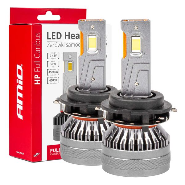 LED Headlights HP Series H7-6 Canbus AMiO-03676 image 1
