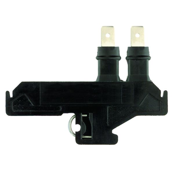 Feed-through terminal block, Flat-blade connection, black, 2.5 mm², 16 A, 800 V, Number of connections: 2 image 1