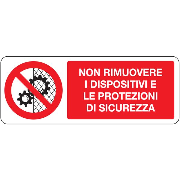 Adhesive prohibition sign - 330x125 mm image 1