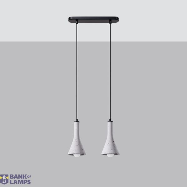 HANGING LAMP REA 2 CONCRETE E14 2X12W IP20 image 4