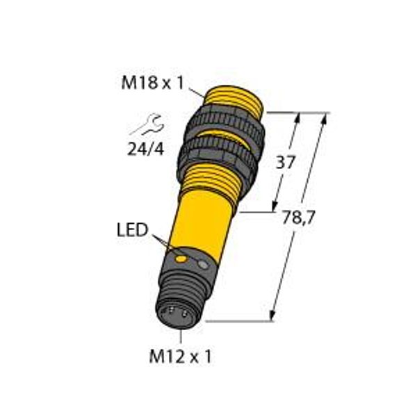 Photoelectric Sensor Retroreflective Sensor   S18SN6LQ image 1