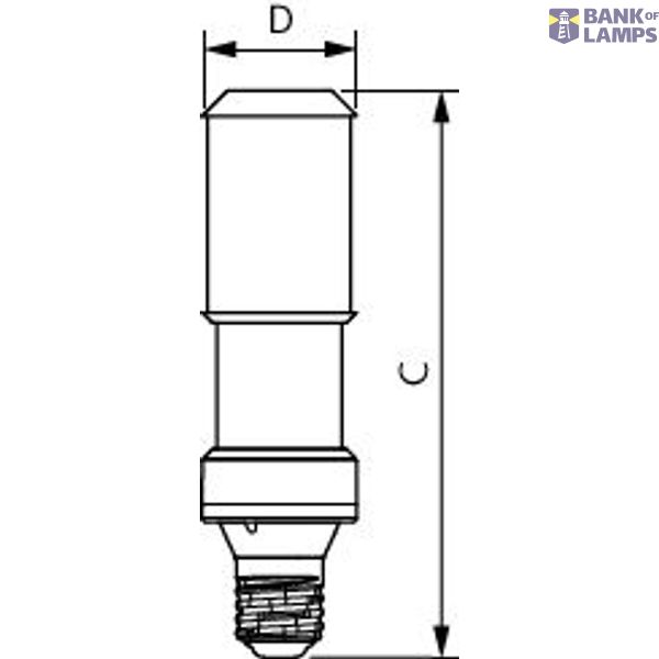 MAS LED SON-T EM 9Klm 50W 740 E40 image 3