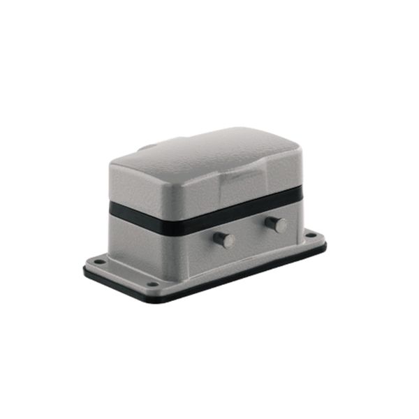 HDC enclosures, Size: 4, Protection degree: IP65, in plugged condition, Bulkhead housing, Side-locking clamp on upper side, Standard image 1