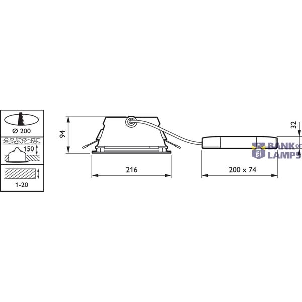 DN471B LED20S/830 PSD-E C WH P image 2