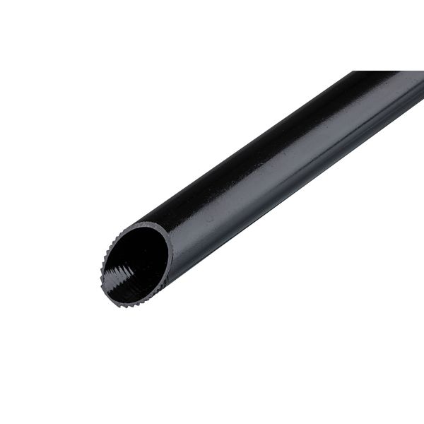 Zeer zware stalen buis; starr; zwart image 1