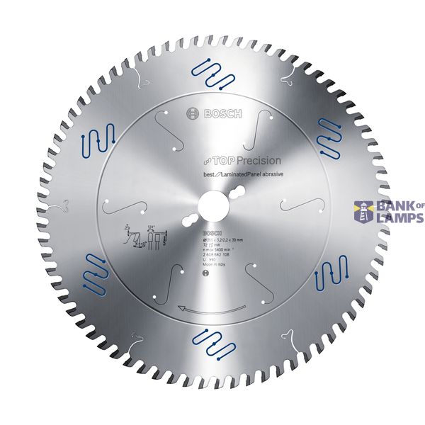 Top Precision Best for Laminated Panel Abrasive circular saw blade 350 x 30 x 3,2 mm, 72 image 1