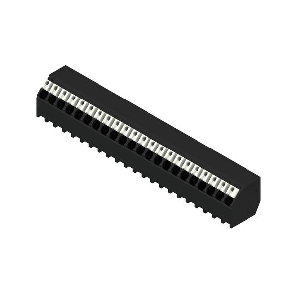 Printed circuit board terminals, 3.81 mm, Number of poles: 22, 135°, Solder pin length (l): 1.5 mm, black, PUSH IN with actuator, Clamping range, max. : 1.5 mm², Tube image 2