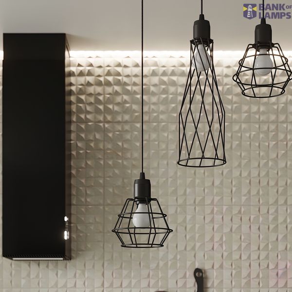 HANGING LAMP SUBA 1 BLACK E27 1X15W IP20 image 3