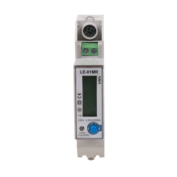 Electricity meter - single-phase, RS-485, LCD, 100A, recording of network parameters U, I, F, P, Q, AE+, RE+ image 2