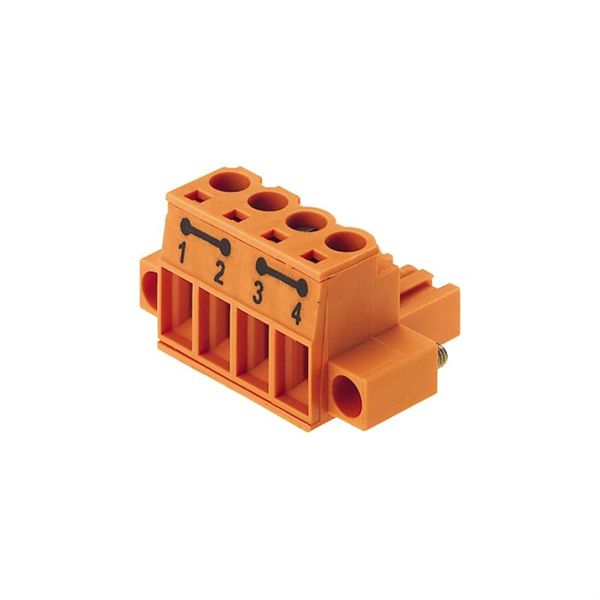 PCB plug-in connector, female plug, 5.08 mm, Number of poles: 4, 180°, Screw connection, Clamping range, max. : 4 mm², Box image 1