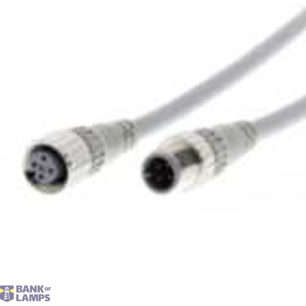 Cable with connectors on both cable ends, M12 straight socket (female), M12 straight plug (male), 4-poles, A coded, PVC fire-retardant robot cable, IP67, 20 m XS2W0299D image 1