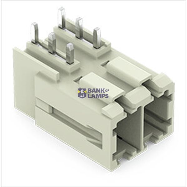 831-3642 THT male header; 1.0 x 1.2 mm solder pin; angled image 1
