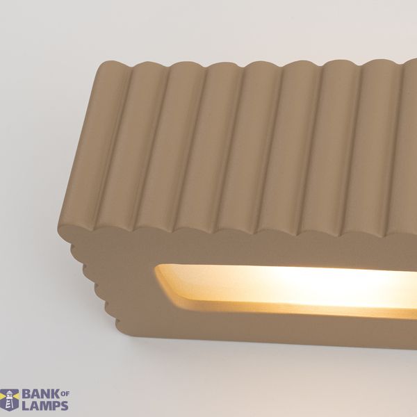 Wall lamp ceramic RIGATA taupe image 8