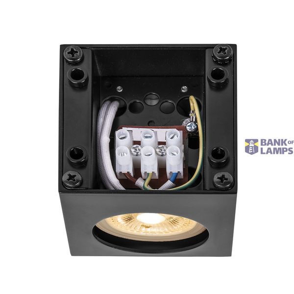 ALTRA DICE WL-1, indoor surface-mounted wall light, QPAR51, black image 6