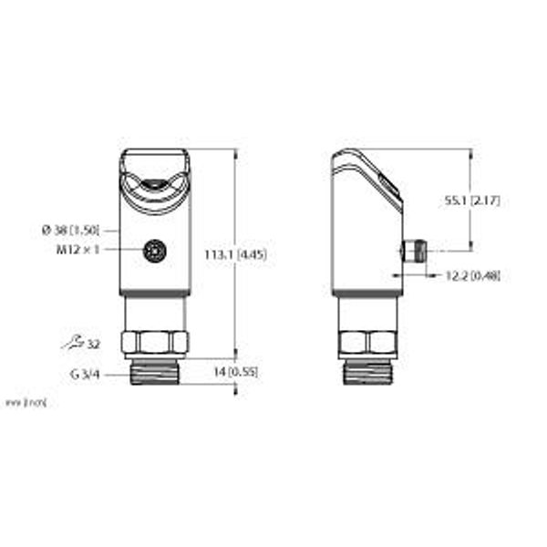 Ultrasonic Sensor Level Control   LUS211-130-51-2UPN8-H1141 image 2