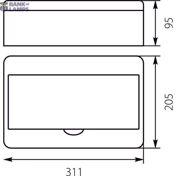 Surface-mounted distribution board RN-12 Fala (N+PE) image 2