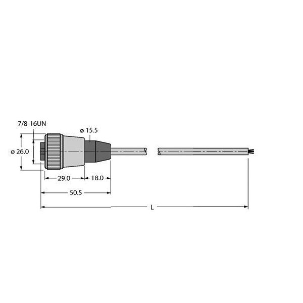 Fieldbus cable for fieldbus systems according to IEC61158-2, 4-pole   RKV-FBY48BU-5M/5D image 1