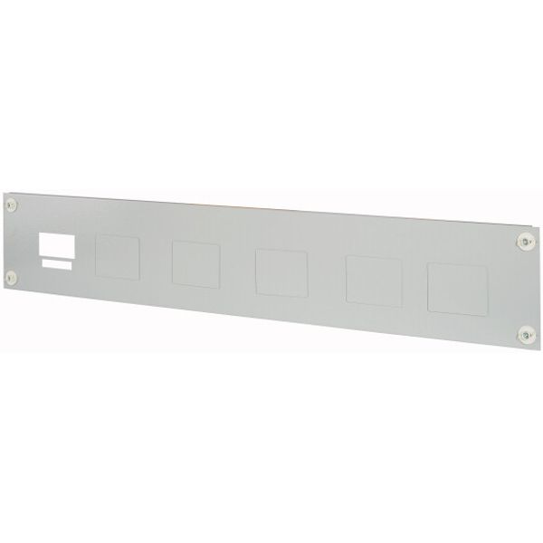 BPZ-FP/S-NZM1X-6/6-1200-MV Front plate multiple mounting NZM1, vertical, HxW=200x1200mm image 1