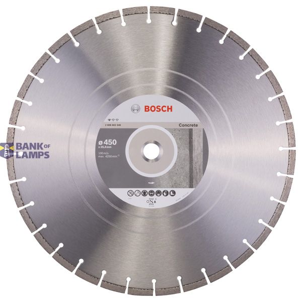 Standard for Concrete diamond cutting disc 450 x 25,40 x 3,6 x 10 mm image 2