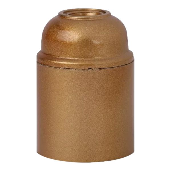 Lampholder E27 Bakelite Plain Gold image 1