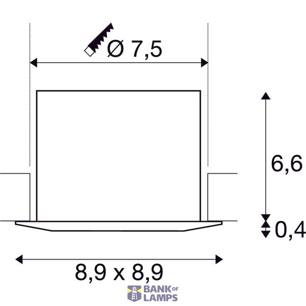 EASY-INSTALL QPAR51 DL, indoor recessed ceiling light, aluminium, matt, square image 4