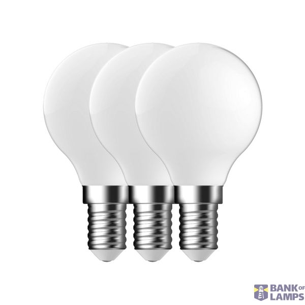 Light Bulb White E14 | 3-pack | G45 | 2700 Kelvin | 470 Lumen image 1