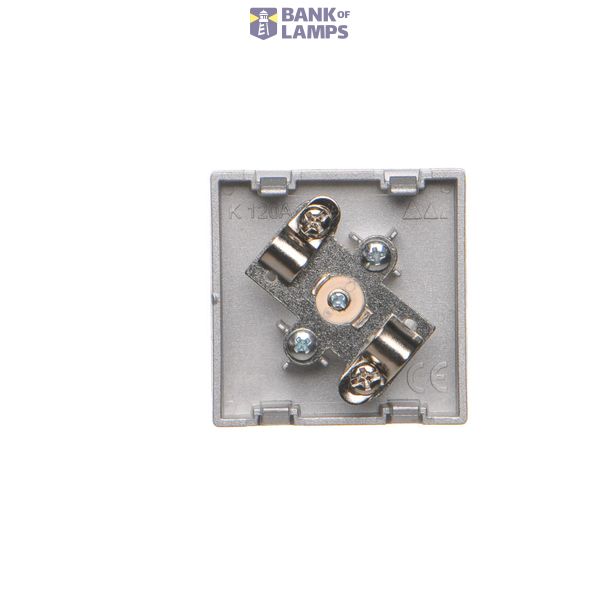 Triple contact push button, 10AX, light gray matt image 1