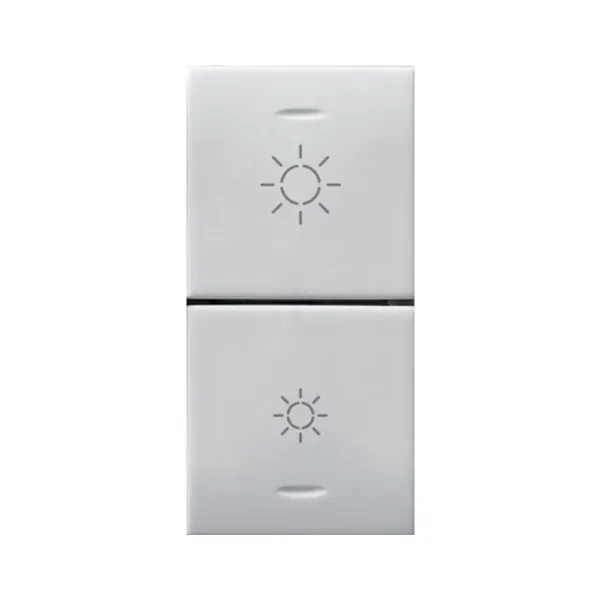 TWO HALF BUTTONS FOR IOT DIMMER DOMUS 1 MOD. S44 image 1