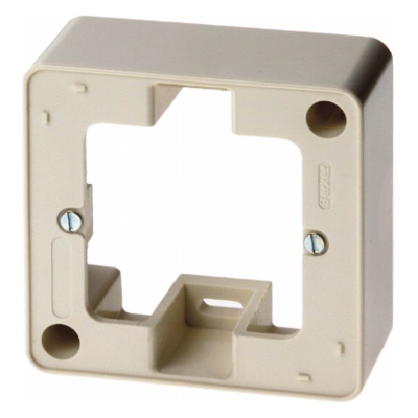 Surface-mounted cover frame 1-v, birch Arsys, white image 1