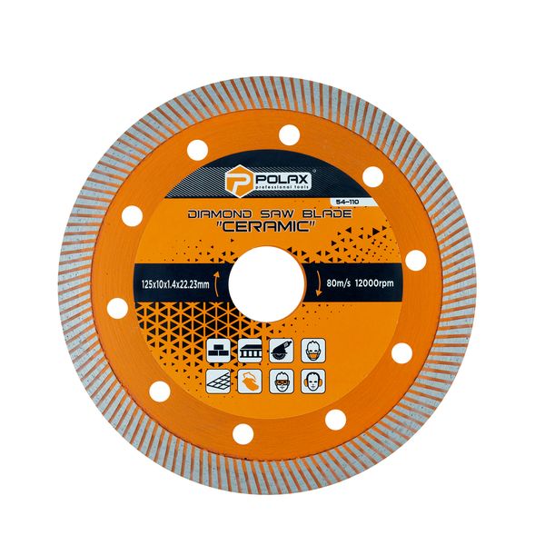 Diamond saw blade "Ceramic" 125x10x1.4x22.23mm image 1