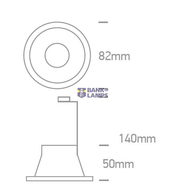 WHITE GU10 10W SEMI TRIMLESS image 3