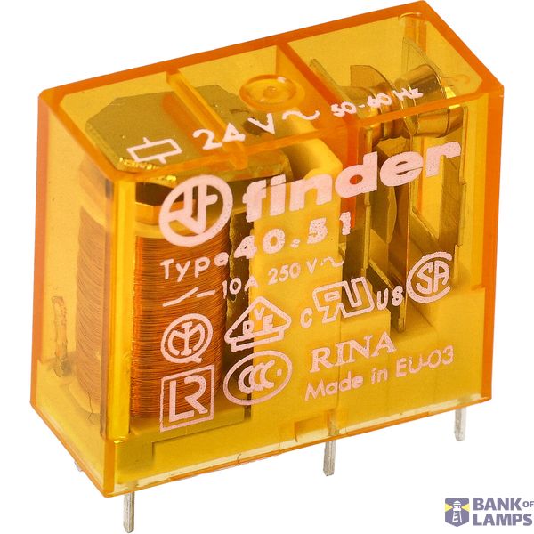 PCB/Plug-in Rel. 5mm.pinning 1CO 10A/230VAC/AgSnO2 (40.51.8.230.4000) image 2