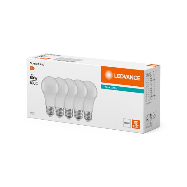 LED CLA60 8W 830 FR E27 V FS5 LEDV image 2