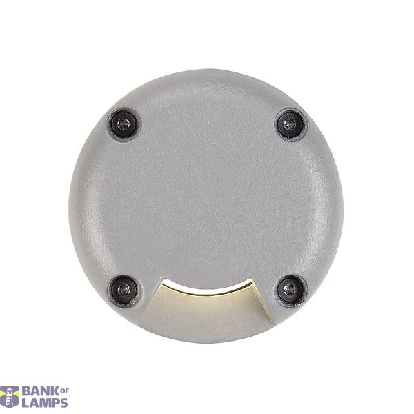LED PLOT ROUND cover, 1 slot, silver grey image 1